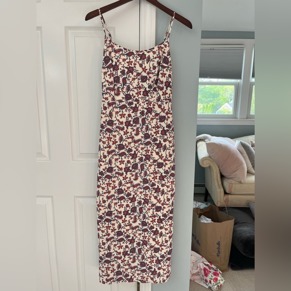 Abercrombie & Fitch Scoopneck Slip Midi Dress
